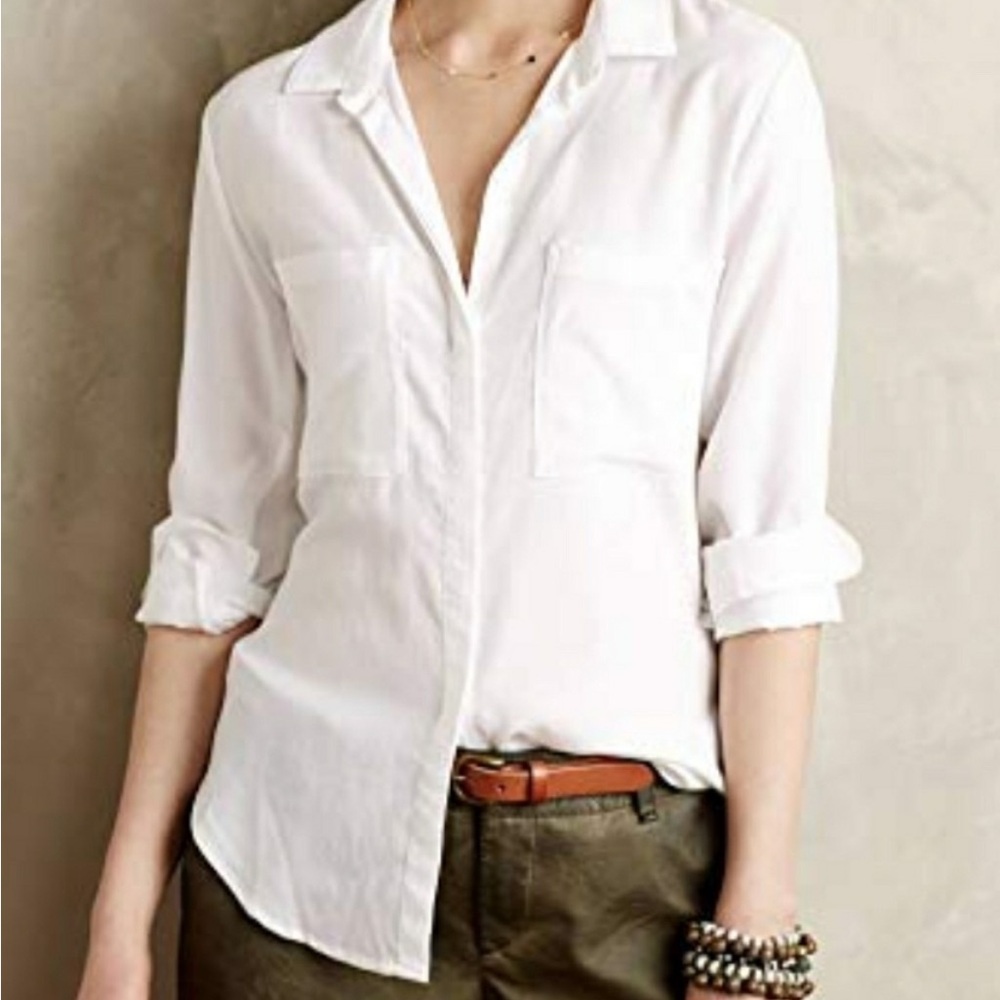 Cloth and Stone white button down top